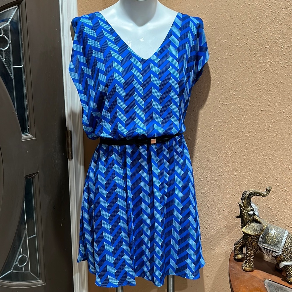Candies blue patterned dress